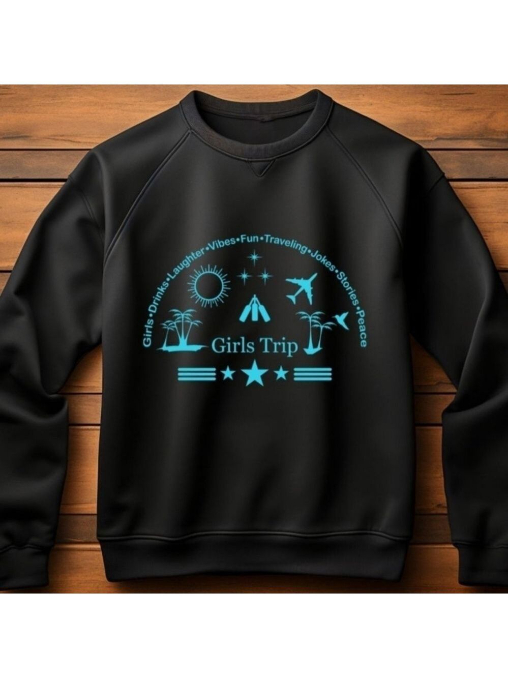 Custom Girls Trip Sweatshirt Sweater Handcrafted